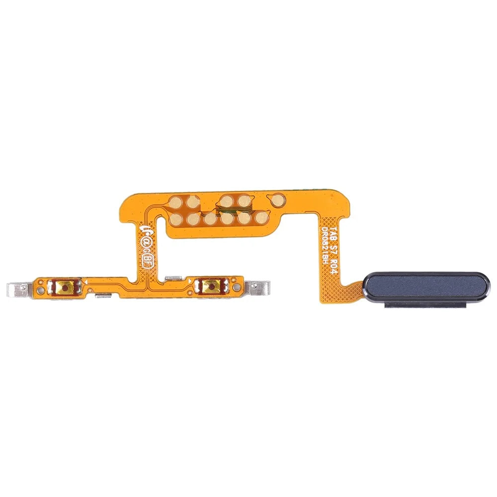 For Samsung Galaxy Tab S7 T870 T875 T876 OEM Fingerprint Identification Flex Cable Power On / Off and Volume Cable (without Logo) - Black - 1