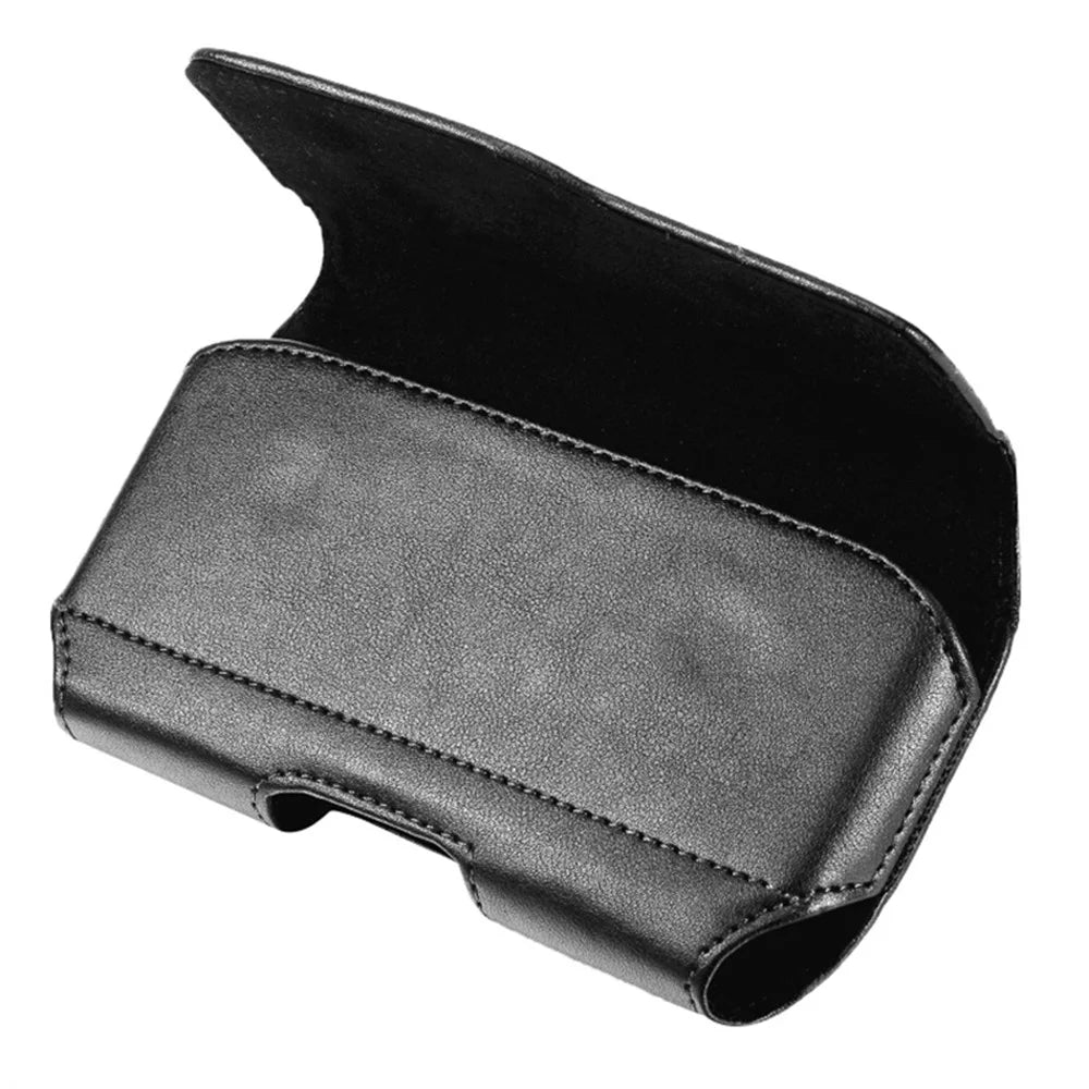 Horizontal Phone Belt Bag Shockproof PU Leather Waist Pouch for Universal Cell Phones - M / 3.5-4 inch - 5