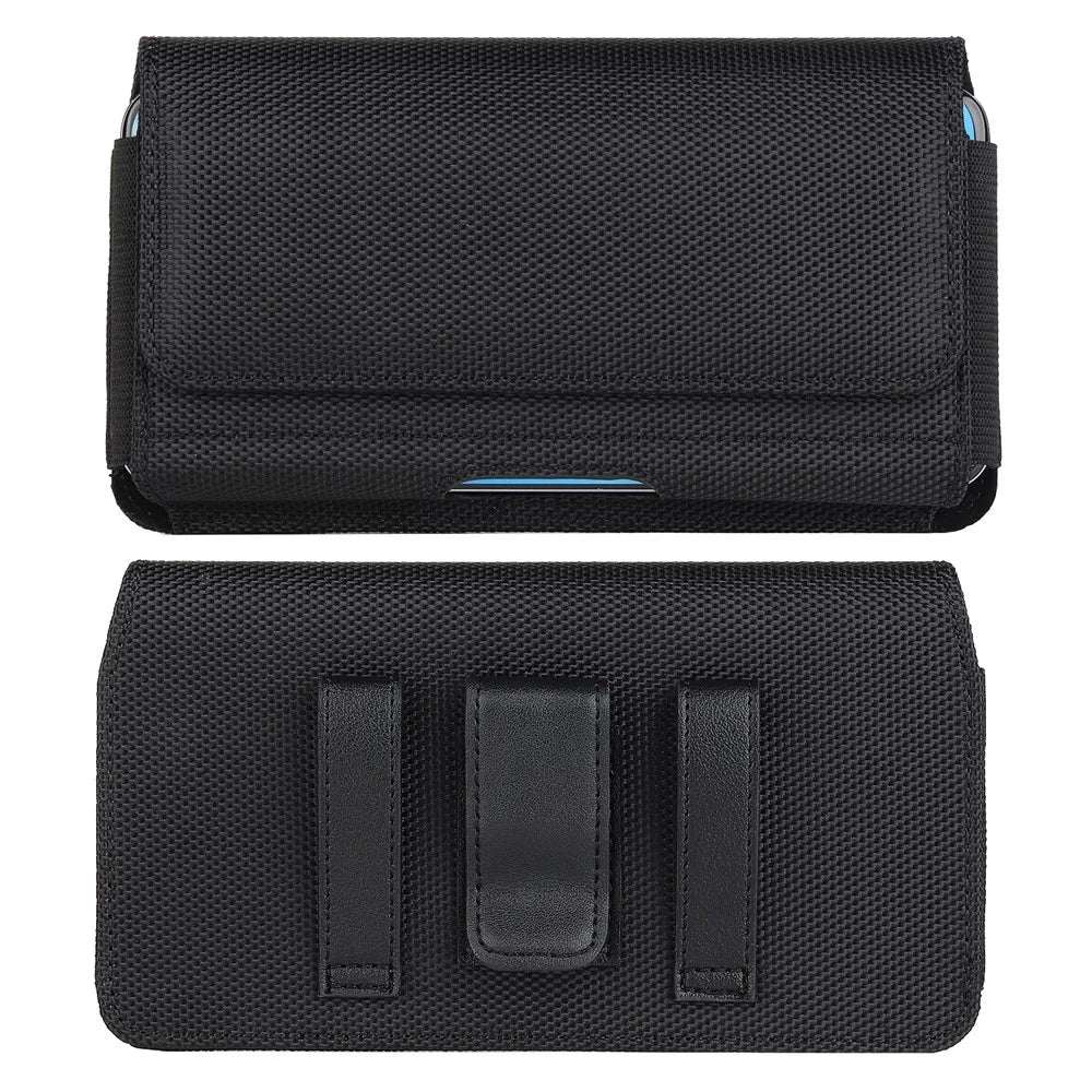 6.7 inch Cellphone Waist Pouch PU Leather Phone Belt Bag with Magnetic Closure, 17 x 9.2 x 2cm - 1