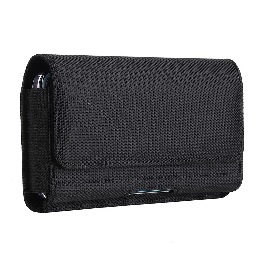 6.7 inch Cellphone Waist Pouch PU Leather Phone Belt Bag with Magnetic Closure, 17 x 9.2 x 2cm - 5