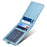 Credit Card Holder Pattern Mini Front Pocket Wallet Card Case with ID Window - Blue - 3