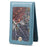 Credit Card Holder Pattern Mini Front Pocket Wallet Card Case with ID Window - Blue - 4