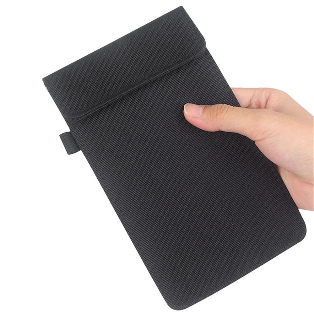 CL302 Oxford Cloth Signal Blocking Long Pouch RFID Blocker Phone Bag - Black - 7