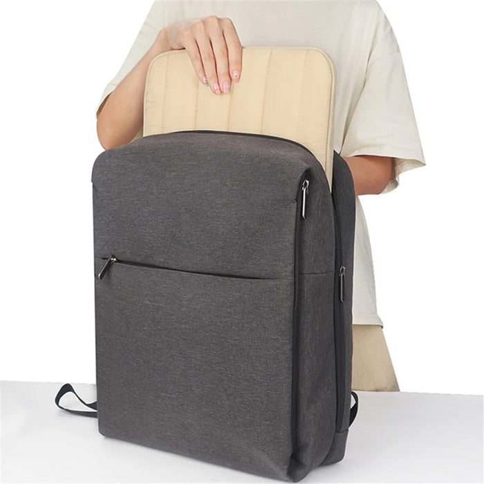 CL283 For 13-14 Inch Laptop Down Jacket Design Notebook Sleeve Portable Zipper Bag - Apricot - 5