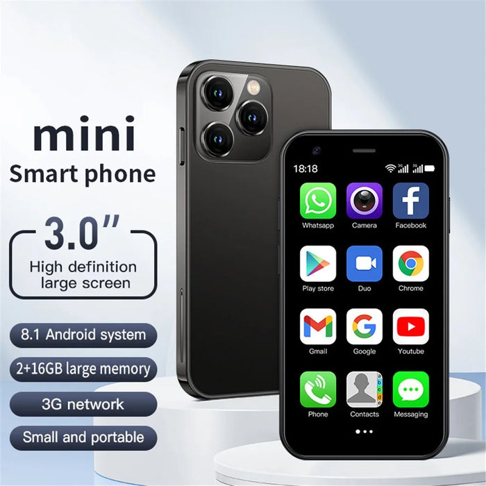 SOYES XS15 3.0-Inch 2GB+16GB 3G Small-Screen Mini Smartphone - Black - 2