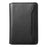 DENIOR Magnetic Card Case PU Leather Phone Card Holder Kickstand - Black - 1