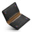 DENIOR Magnetic Card Case PU Leather Phone Card Holder Kickstand - Black - 3