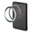 DENIOR Magnetic Card Case PU Leather Phone Card Holder Kickstand - Black - 4