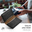 DENIOR Magnetic Card Case PU Leather Phone Card Holder Kickstand - Black - 6