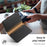 Calf Texture PU Leather Card Holder Phone Card Case Adhesive Cellphone Kickstand - Black - 5