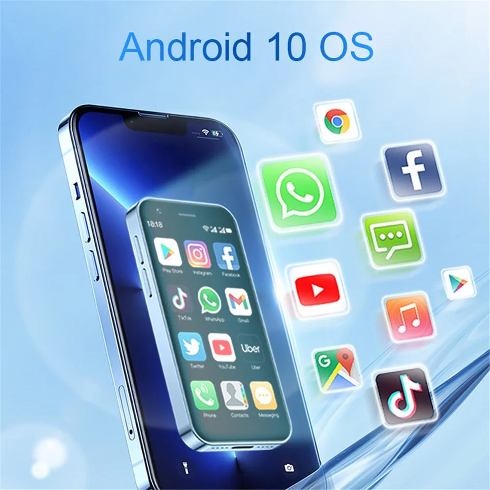 SOYES XS16 3 Inch 4G Mini Smartphone Android 10 5MP Dual SIM Cellphone, 2+16GB - Blue - 6