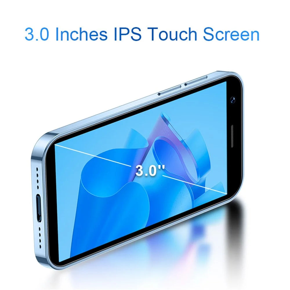 SOYES XS16 Android 10 5MP Dual SIM Mini Cellphone 3 Inch 4G Smartphone, 3+64GB - Blue - 3