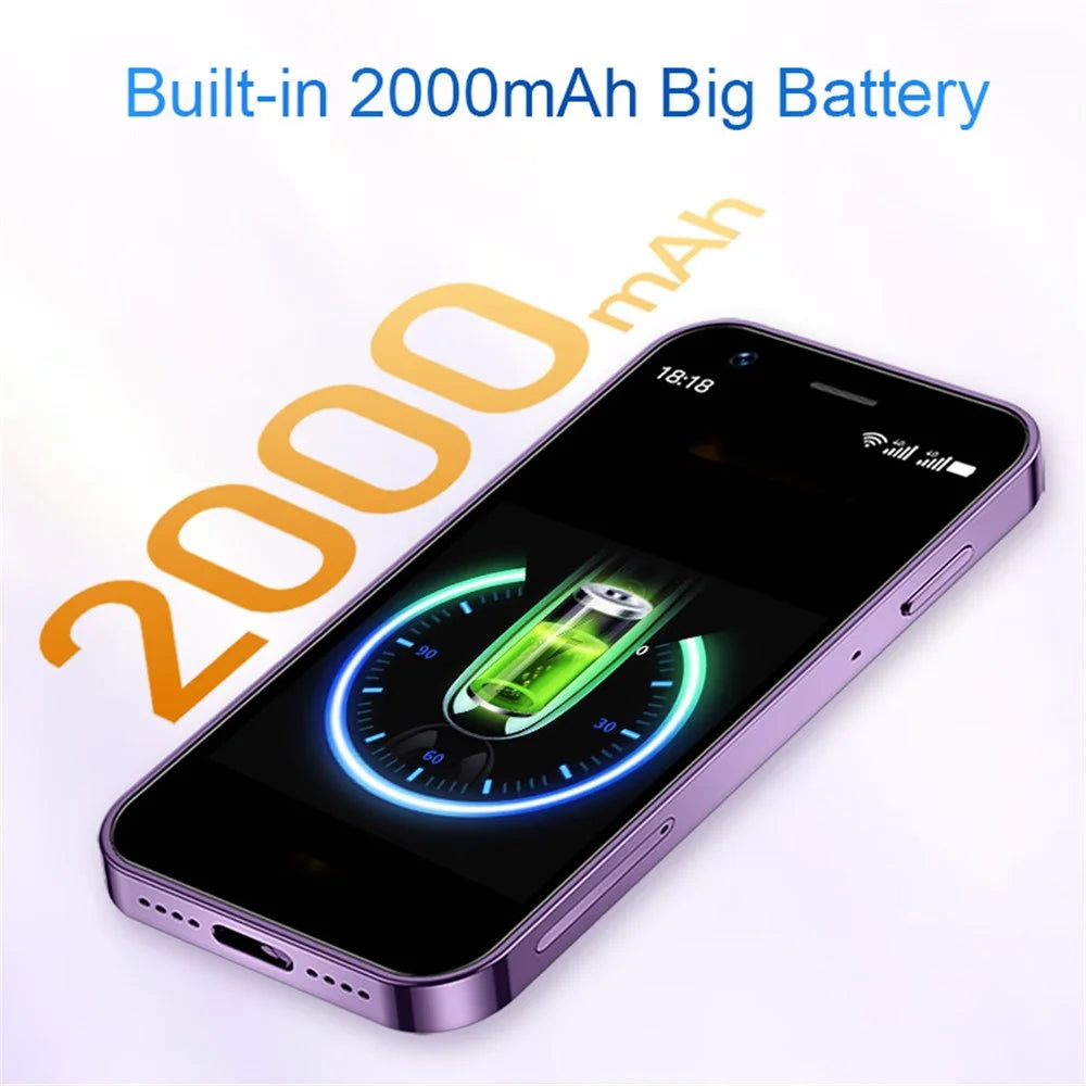 SOYES XS16 Android 10 5MP Dual SIM Mini Cellphone 3 Inch 4G Smartphone, 3+64GB - Blue - 5