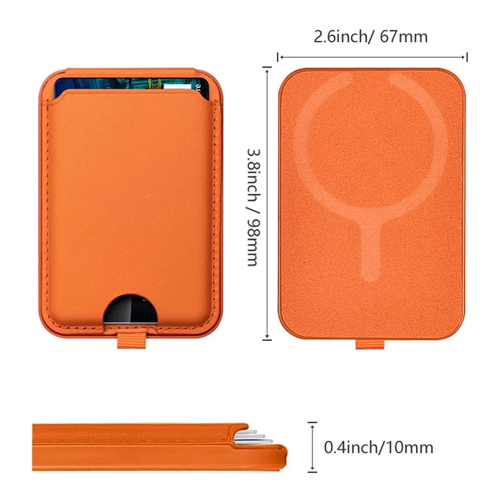 ILEX PACK Card Bag for Mobile Phone with Adjustable Kickstand - Orange - 7