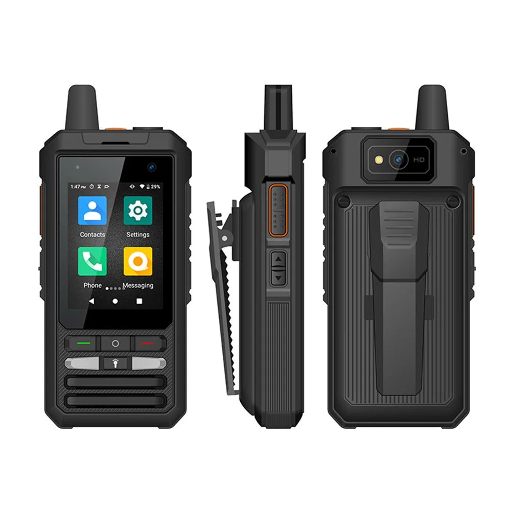 UNIWA F80S 2.4-inch Phone POC Global Intercom 4G Android Smartphone with Flashlight - Black / US Plug - 2