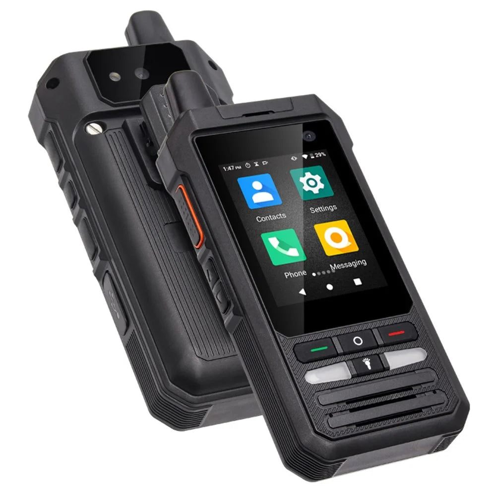 UNIWA F80S 2.4-inch Phone POC Global Intercom 4G Android Smartphone with Flashlight - Black / US Plug - 3
