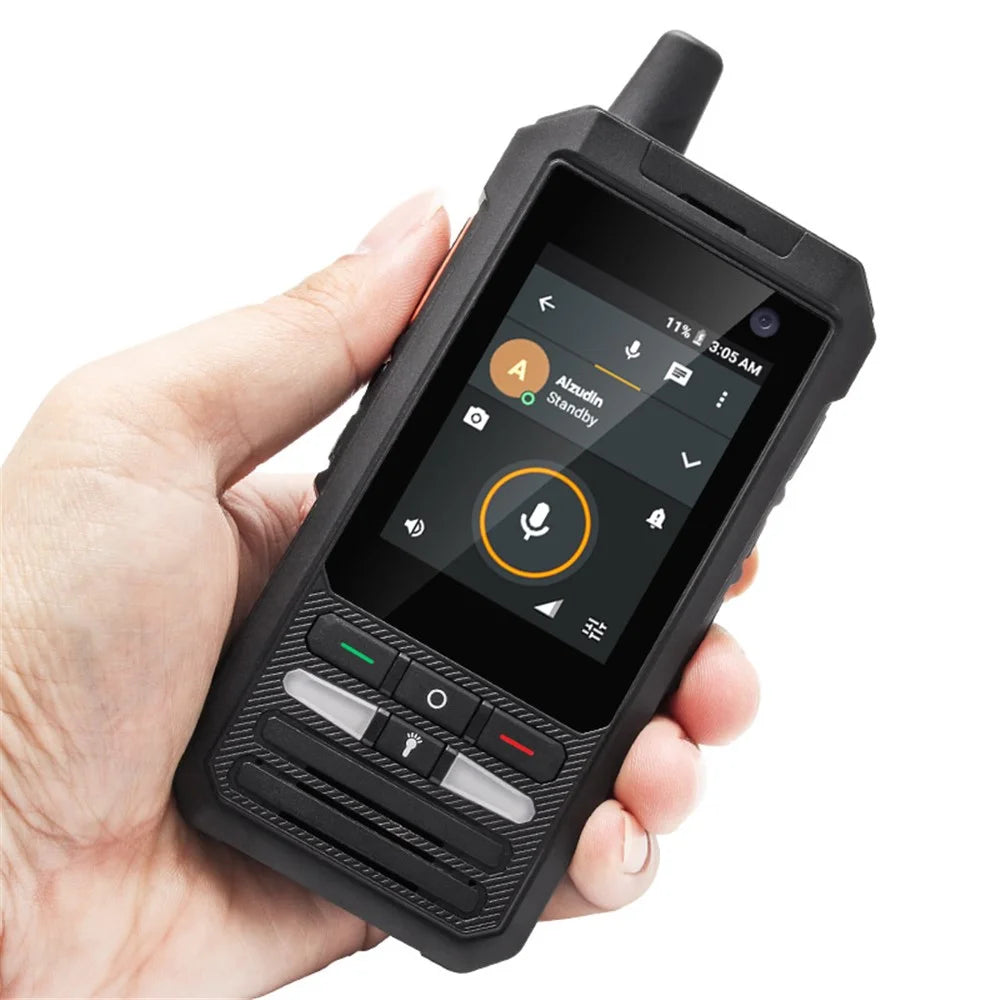 UNIWA F80S 2.4-inch Phone POC Global Intercom 4G Android Smartphone with Flashlight - Black / US Plug - 4