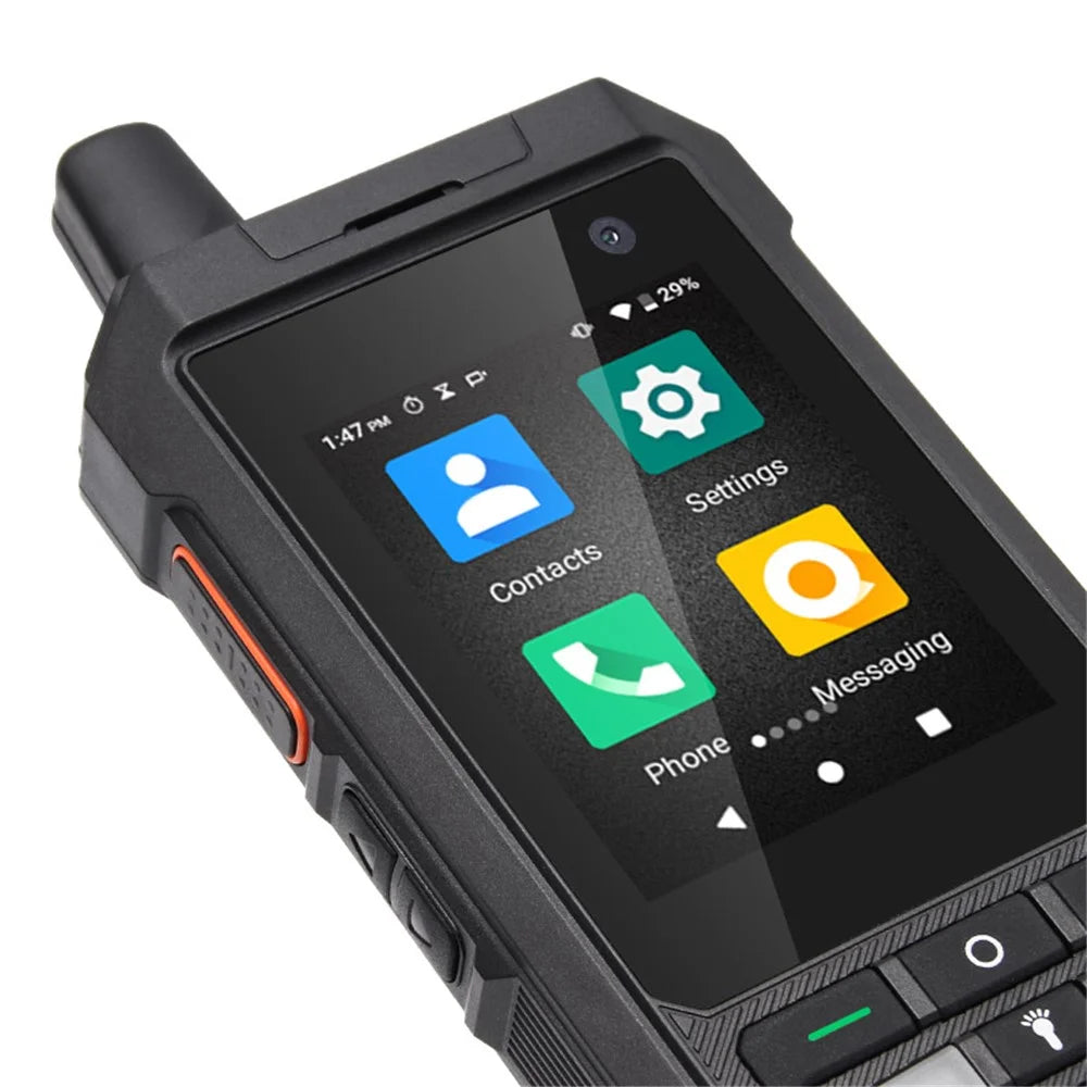 UNIWA F80S 2.4-inch Phone POC Global Intercom 4G Android Smartphone with Flashlight - Black / US Plug - 7