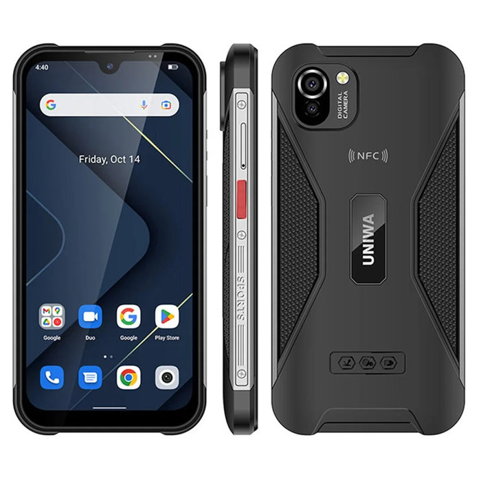 UNIWA W555 5.71-inch Smartphone 3GB+32GB MT6761 Android 12 4G Cellphone - Black / US Plug - 1