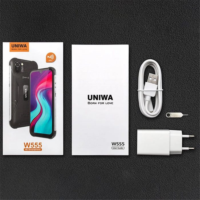 UNIWA W555 5.71-inch Smartphone 3GB+32GB MT6761 Android 12 4G Cellphone - Black / US Plug - 7
