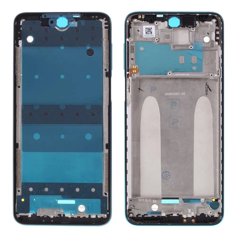 OEM Front Housing Frame Replace Part (A Side) for Xiaomi Redmi Note 9S - Green - 1