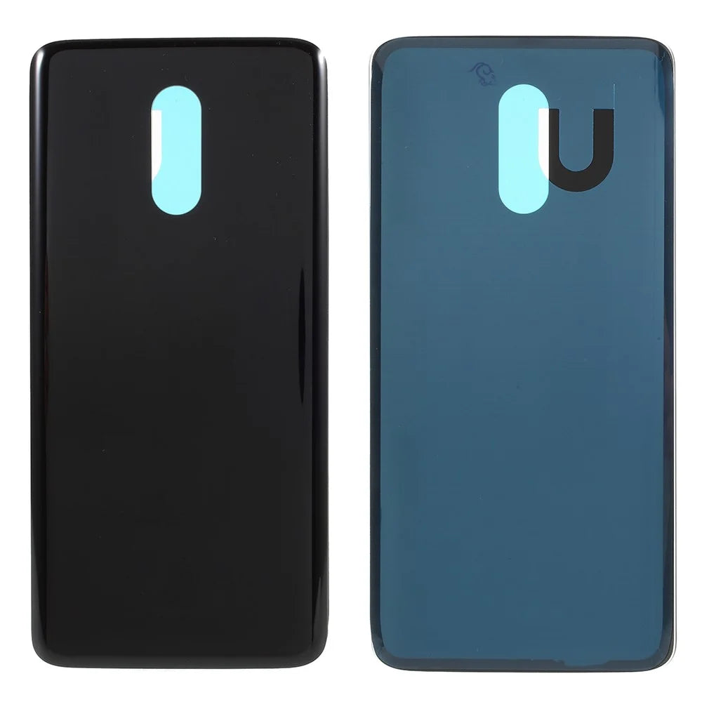 For OnePlus 7 Battery Housing Cover with Adhesive Sticker Replacement Part - Black - 1