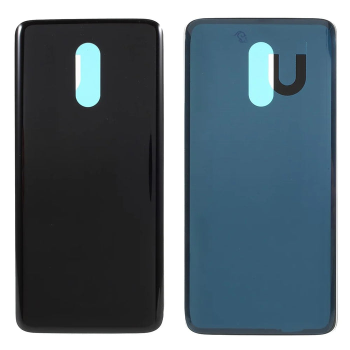 For OnePlus 7 Battery Housing Cover with Adhesive Sticker Replacement Part - Black - 1