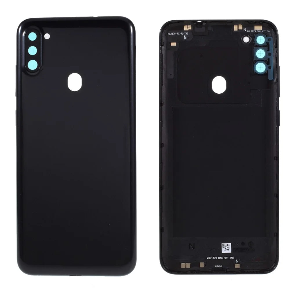 For Samsung Galaxy A11 (EU Version) A115 OEM Back Battery Housing Cover Replacement Part - Black - 1