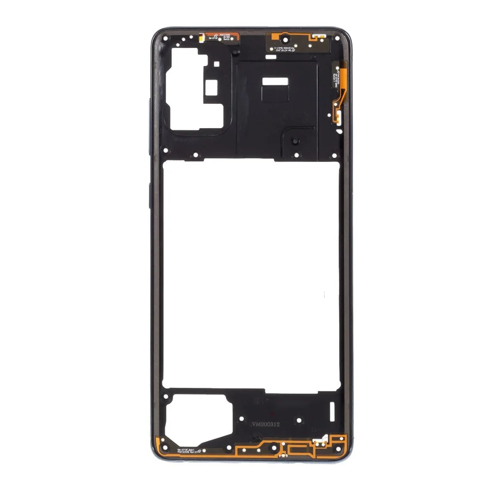 OEM Middle Plate Frame for Samsung Galaxy A71 4G SM-A715 - Black - 6