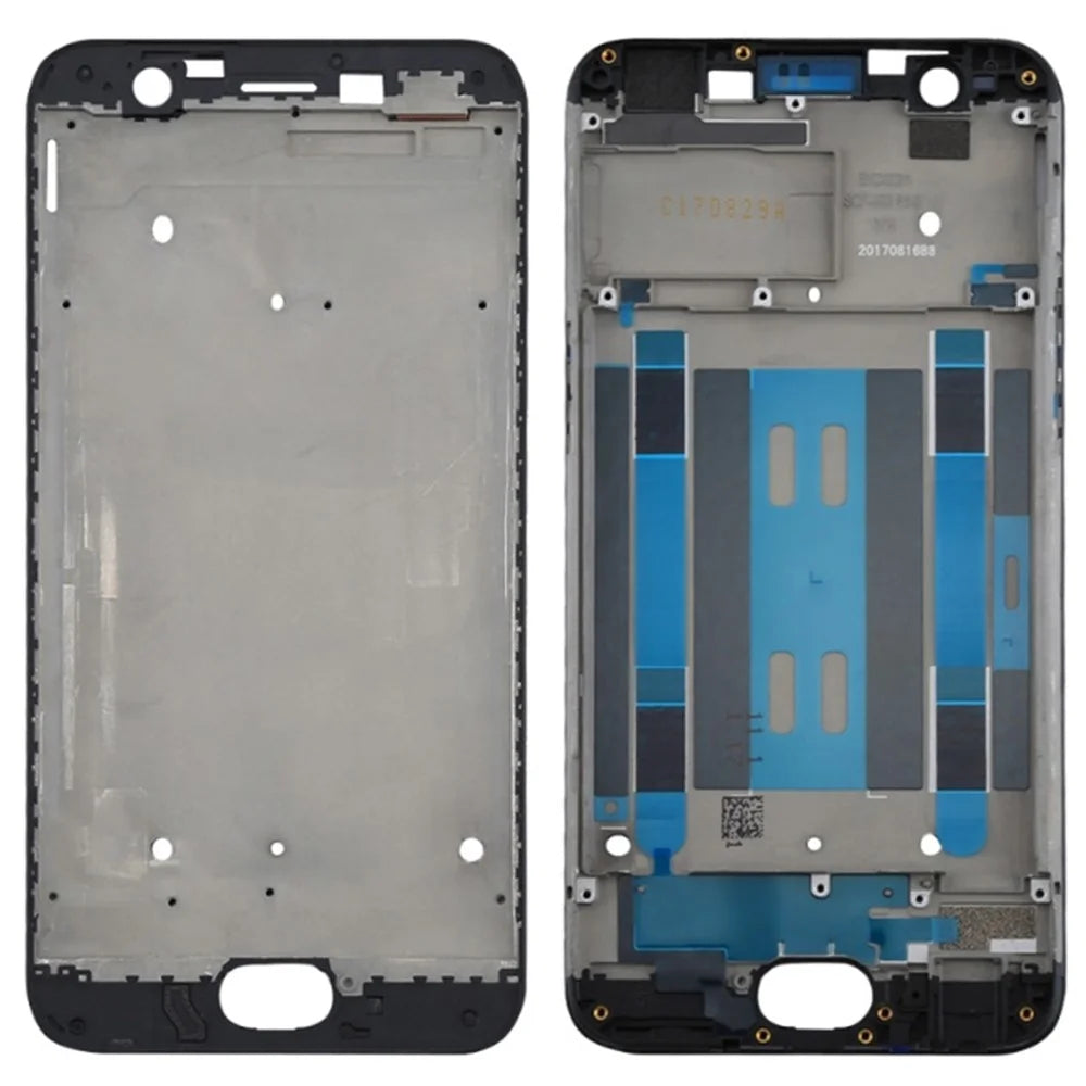Front Housing Frame Spare Part (A Side) for OPPO A57 - Black - 1