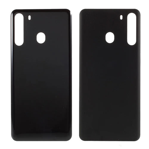 OEM Battery Door Housing Cover without Adhesive Sticker for Samsung Galaxy A21 A215 - Black - 1
