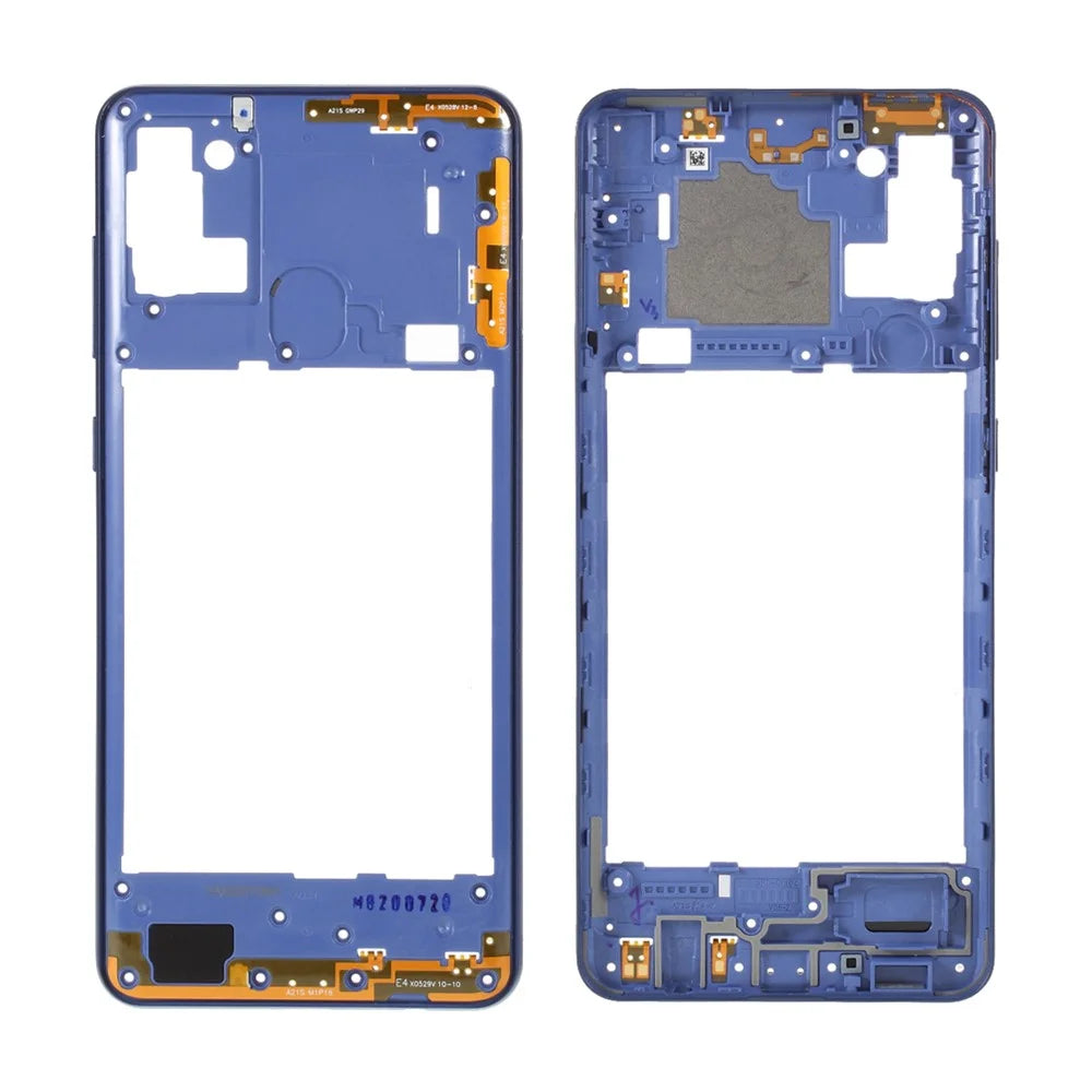 OEM Middle Plate Frame Repair Part for Samsung Galaxy A21s A217 - Blue - 1