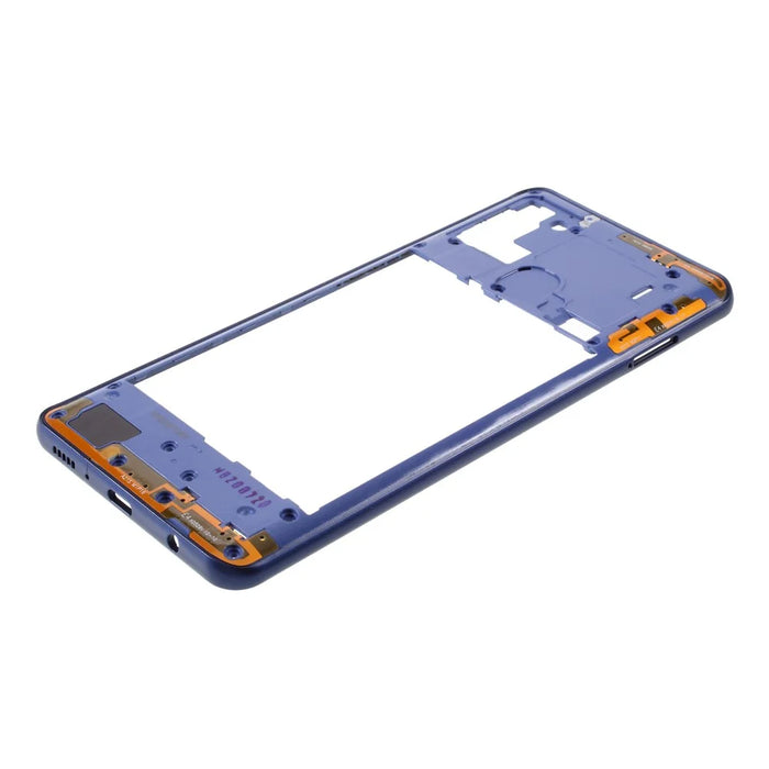 OEM Middle Plate Frame Repair Part for Samsung Galaxy A21s A217 - Blue - 5