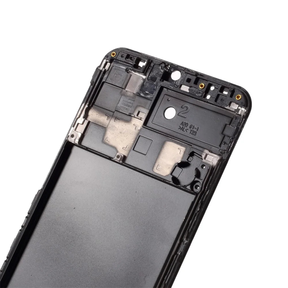 OEM Front Housing Frame Part for Samsung Galaxy A20 SM-A205F - Black - 2