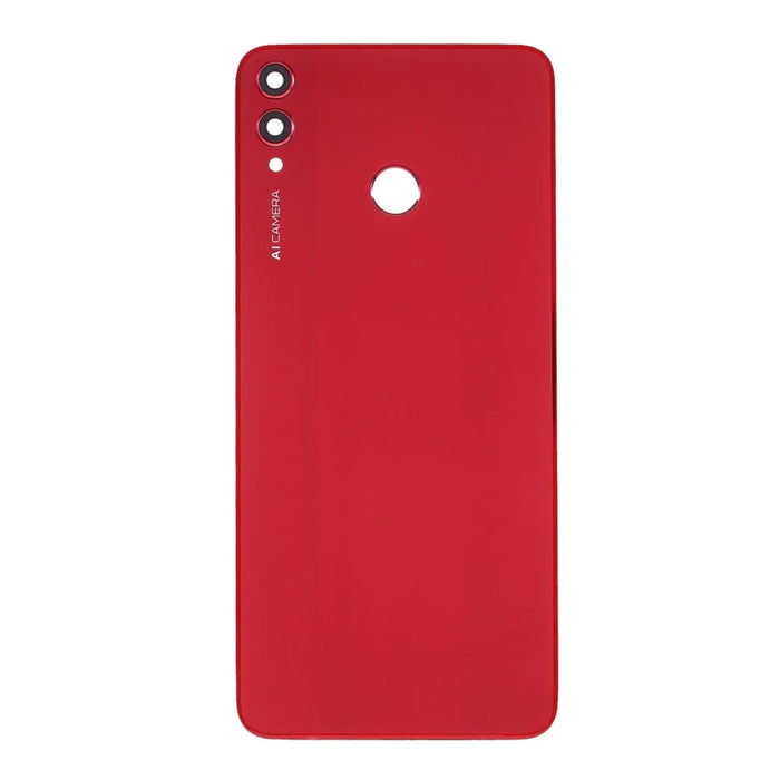 OEM Battery Cover with Adhesive Sticker + Camera Lens Ring Cover for Huawei Honor 8X - Red - 6