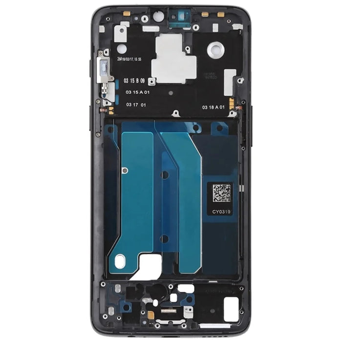 OEM Middle Frame Replacement for OnePlus 6 - Jet Black - 1