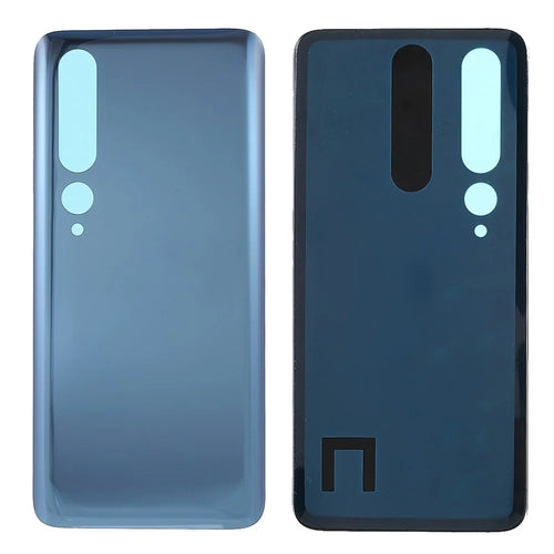 For Xiaomi Mi 10 5G Back Battery Housing Cover Replacement (without Logo) - Titanium Silver Black - 1