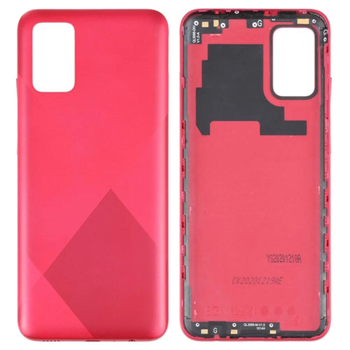 For Samsung Galaxy A02s (164.2mm) A025 OEM Back Battery Housing Cover Replacement Part - Red - 1