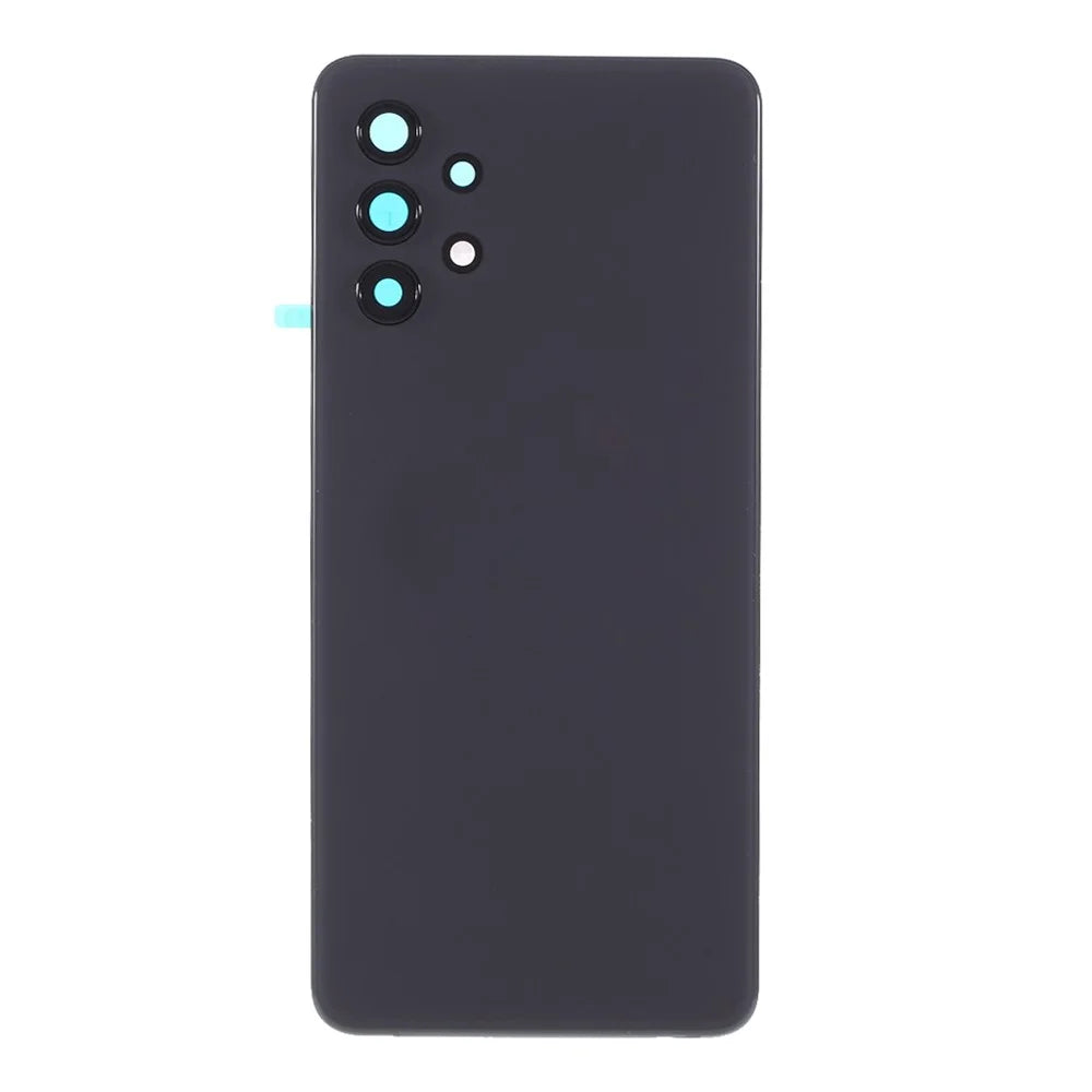 OEM Back Battery Housing Cover with Adhesive Sticker Rear Camera Lens Cover for Samsung Galaxy A32 4G (EU Version) A325 - Black - 2