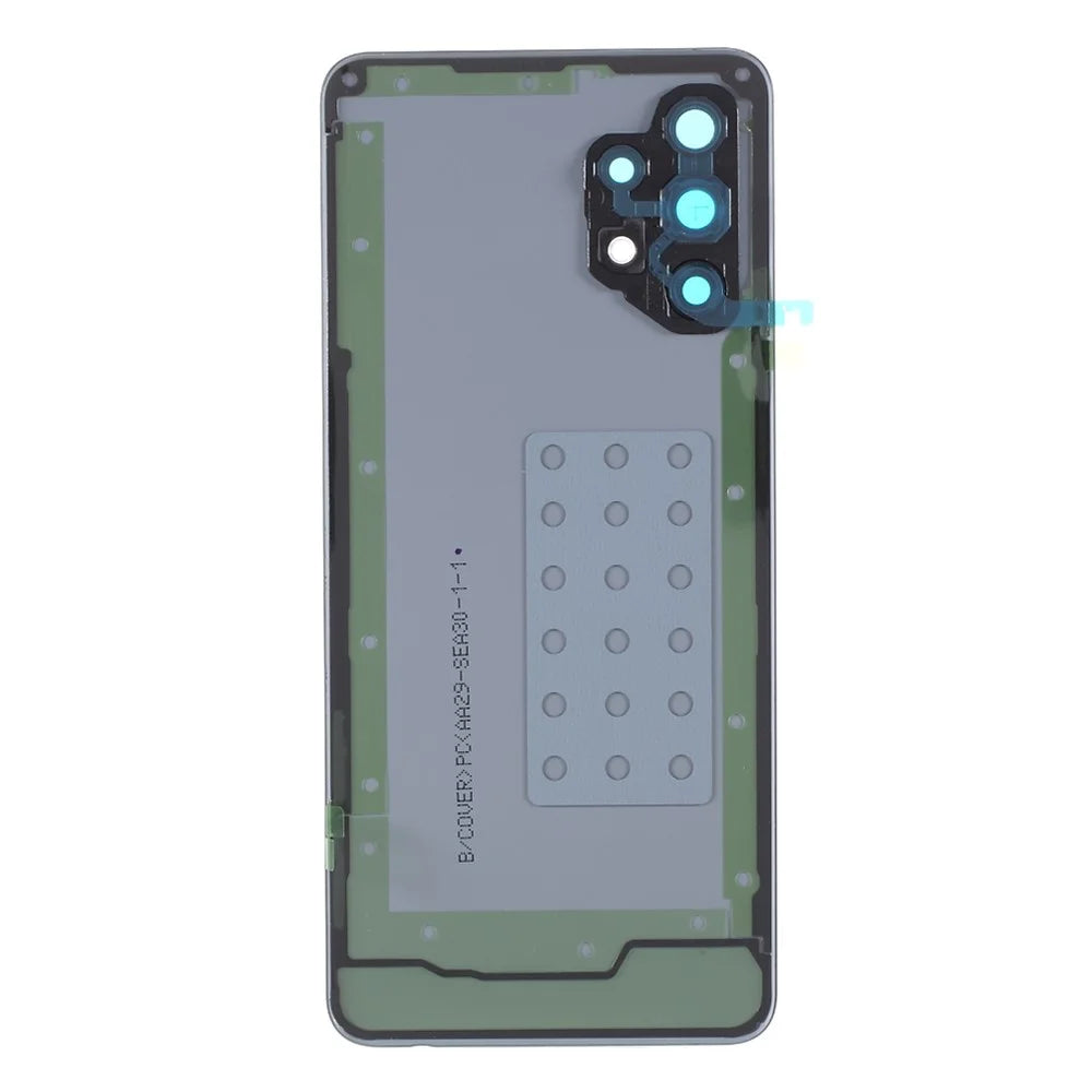 OEM Back Battery Housing Cover with Adhesive Sticker Rear Camera Lens Cover for Samsung Galaxy A32 4G (EU Version) A325 - Black - 3
