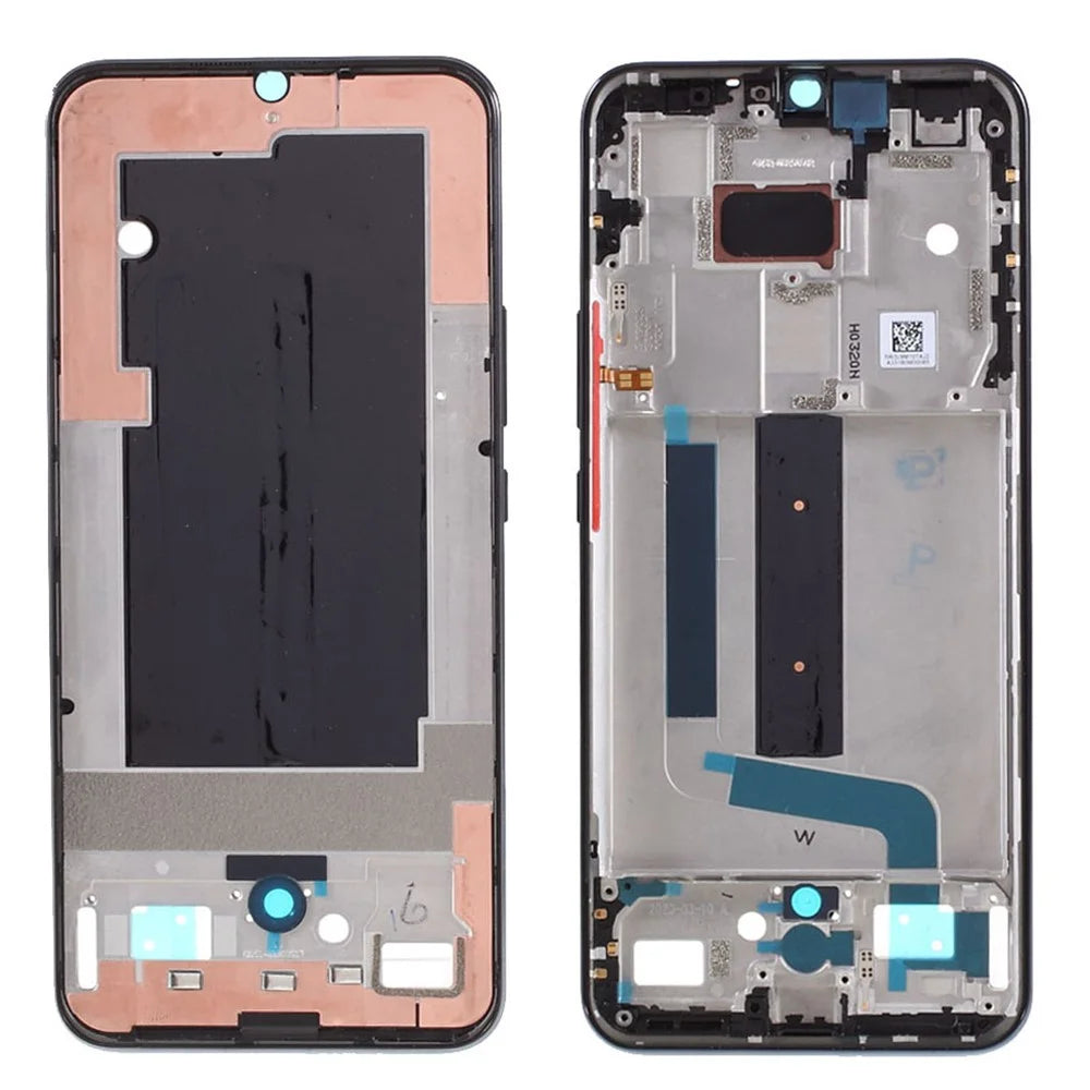 Middle Plate Frame Replacement (A Part) for Xiaomi Mi 10 Lite 5G / Mi 10 Youth 5G - Black - 1