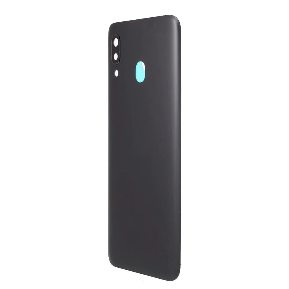 Back Battery Housing Cover with Camera Ring Lens Cover Part (without Logo) for Samsung Galaxy A20 - Black - 2