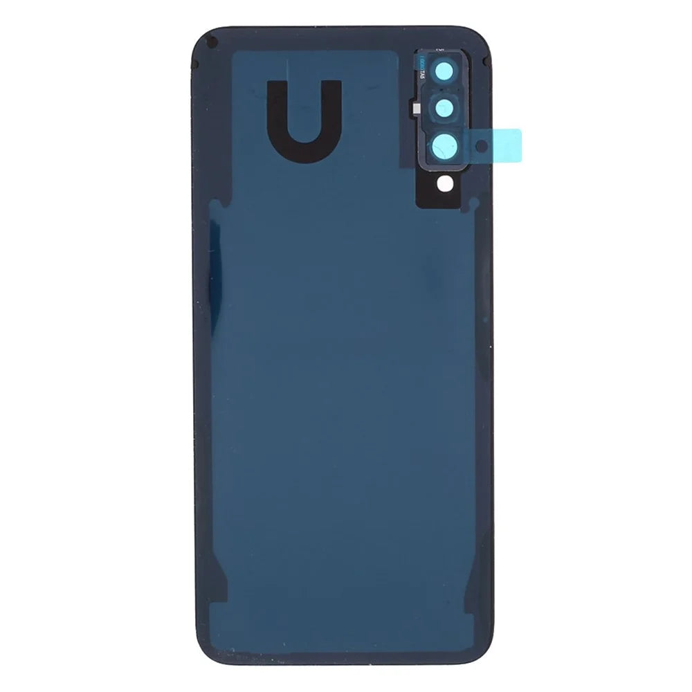 Back Battery Housing with Camera Ring Lens Cover Part (without Logo) for Samsung Galaxy A50 - Black - 3
