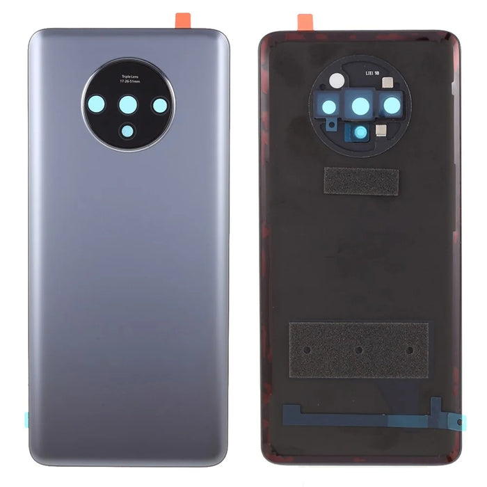OEM Battery Cover Housing Door Back Case Replacement with Camera Lens Ring Cover for OnePlus 7T - Grey - 1