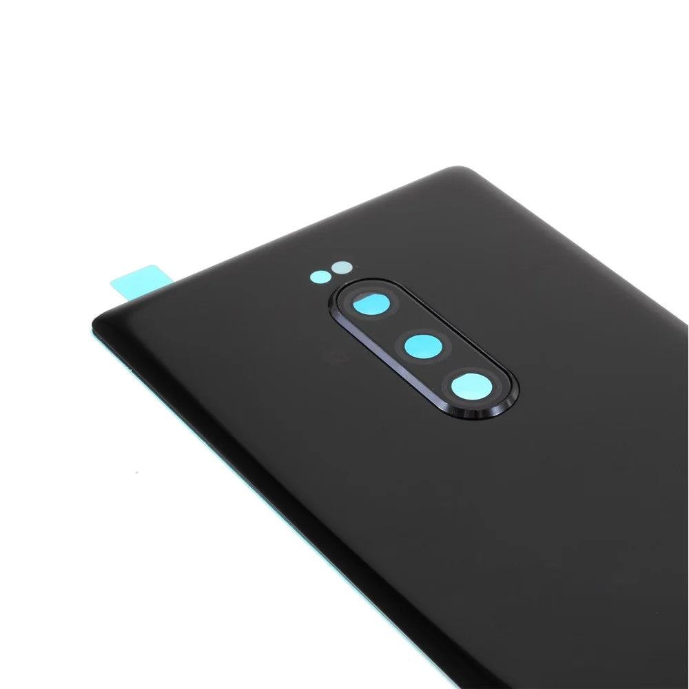OEM Battery Back Cover Rear Door Housing Replacement with Camera Lens Ring Cover for Sony Xperia 1 / XZ4 - Black - 5