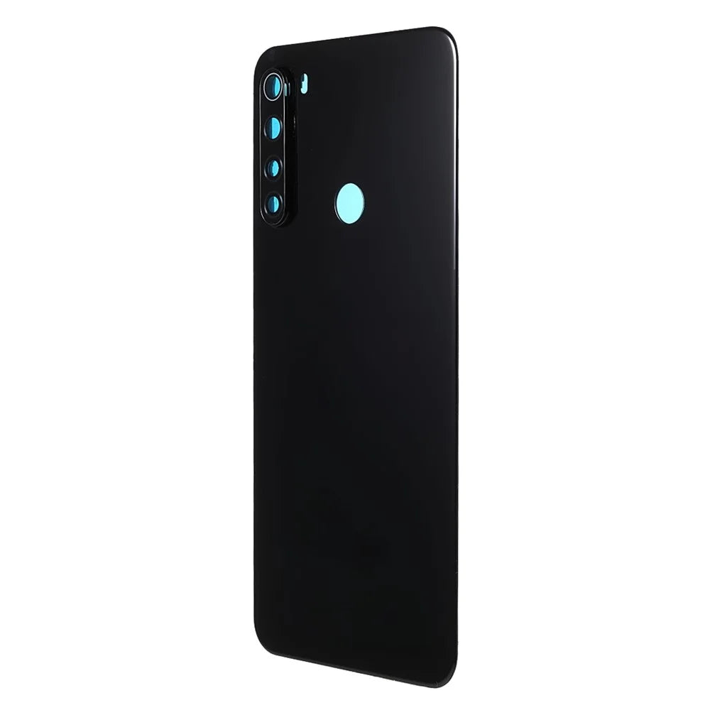 Battery Back Rear Cover Housing Door Replacement with Camera Lens Cover Part (without Logo) for Xiaomi Redmi Note 8 - Black - 2