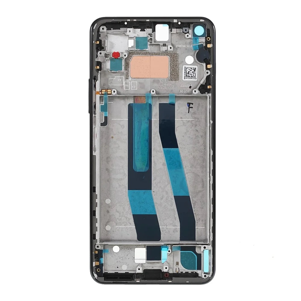 OEM Repair Parts Middle Plate Frame Phone Replacement Parts (A Side) for Xiaomi Mi 11 Lite 4G - Black - 2