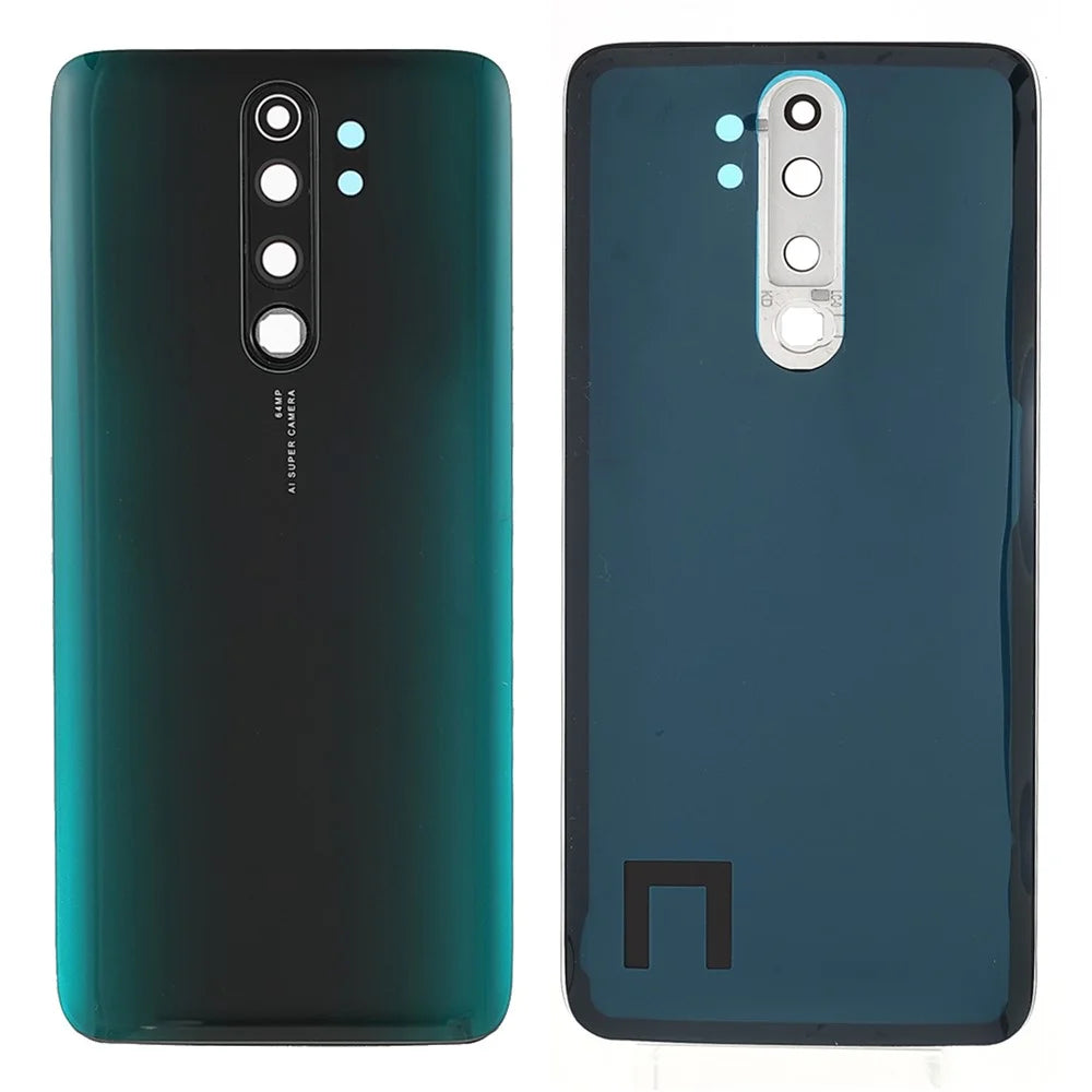 For Xiaomi Redmi Note 8 Pro Battery Housing Back Cover with Camera Ring Lens Cover Replacement (without Logo) - Green - 1
