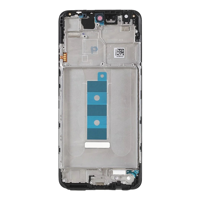 OEM Repair Parts Middle Frame Bezel Plate (A Side) for Xiaomi Redmi Note 10 5G - Black - 2