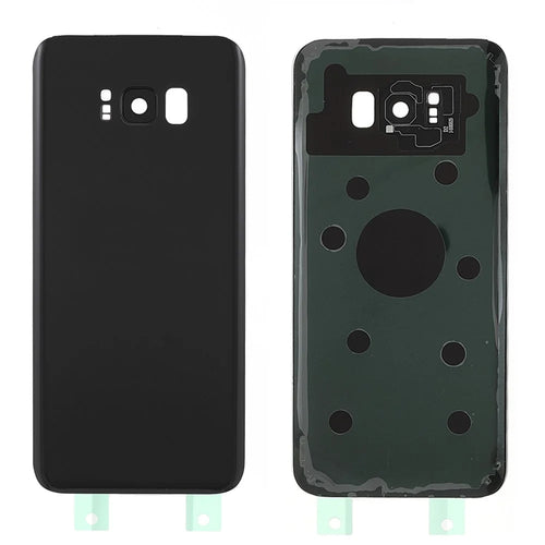 Battery Housing Back Cover with Camera Ring Lens Cover Replacement (without Logo) for Samsung Galaxy S8+ - Black - 1